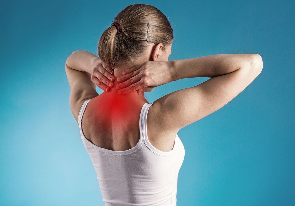 Síntomas de la osteocondrosis cervical